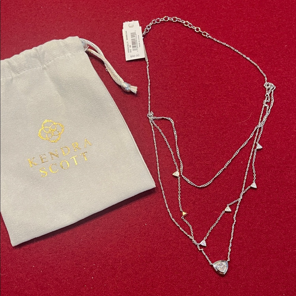 Kendra Scott Silver Multi-Layer Necklace